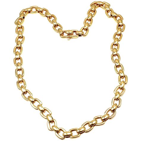 cartier chain link necklace|Cartier Links and Chains Gold Necklaces .